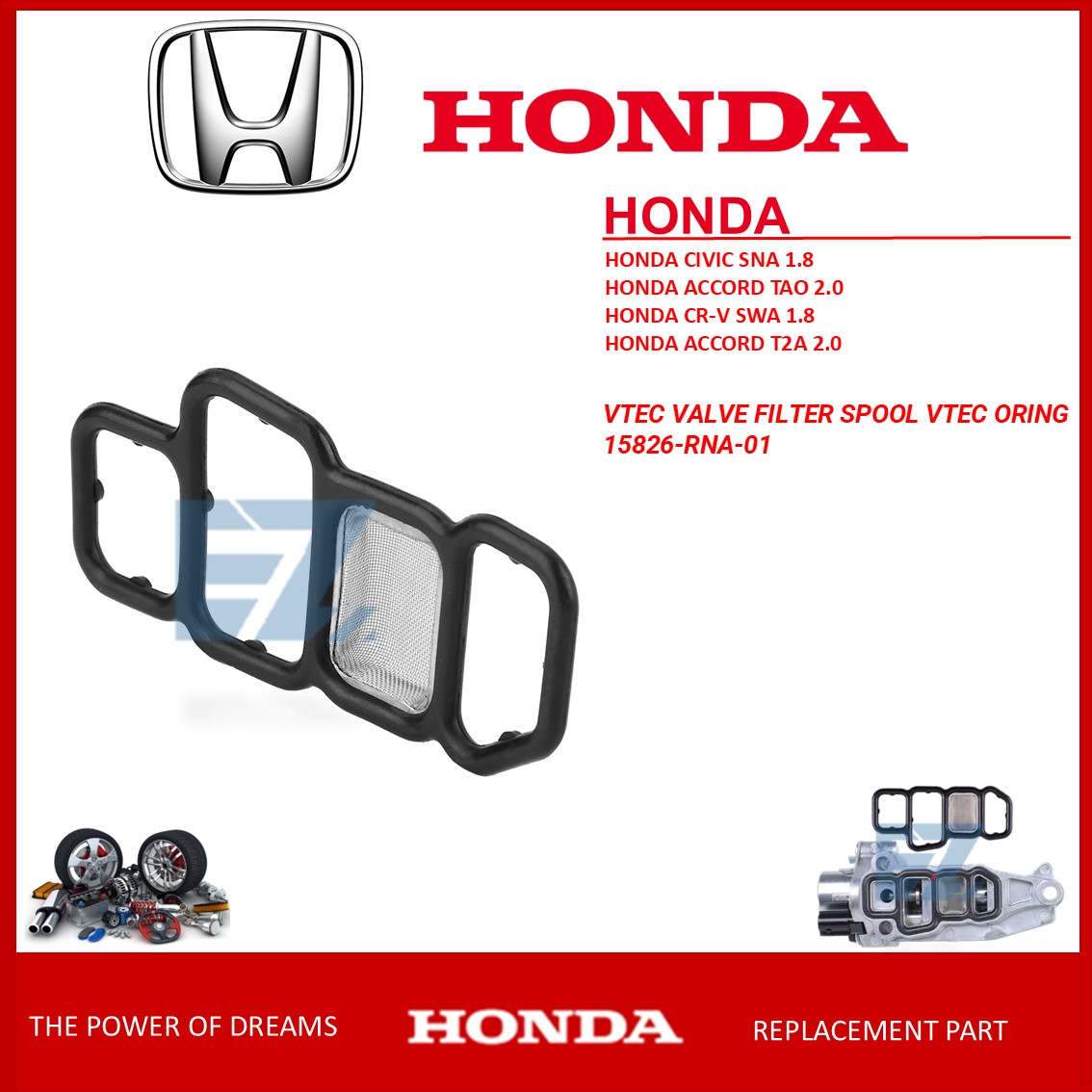 HONDA VTEC SPOOL VALVE FILTER O RING HONDA CIVIC SNA 1.8 ACCORD TAO 2.0 ...
