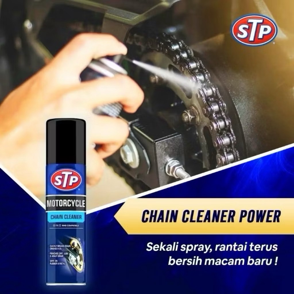 100% ORIGINAL STP CHAIN LUBE MOTORCYCLE SPRAY RANTAI MINYAK RANTAI STP ...