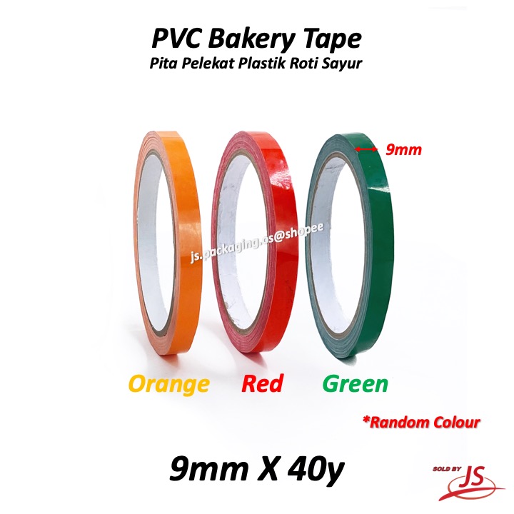 Pita Pelekat Plastik Roti Sayur Hard PVC Bakery Tape Bag Sealer Tape ...