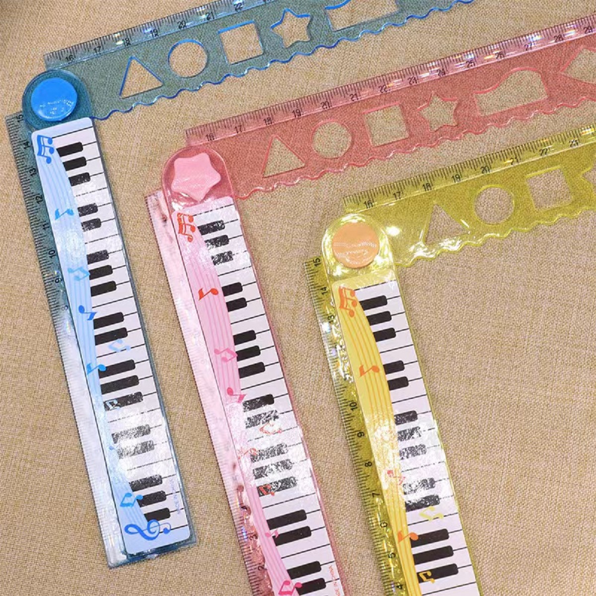 Music Keyboard Ruler 15cm/30cm Pembaris Pelajar Birthday Goodies ...