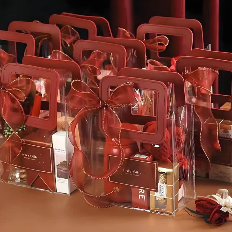Wedding Door Gift Bag Gift Bag Transparent Bag Goodies Bag Clear PVC ...