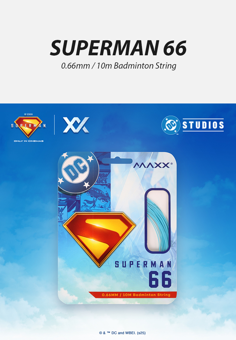 MAXX X SUPERMAN SERIES LAST SON OF KRYPTON BADMINTON RACQUET | Shopee ...