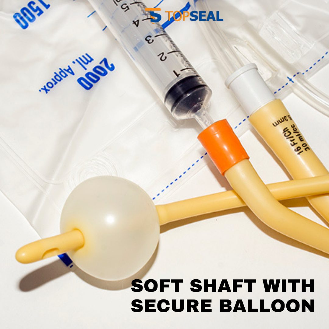 2 WAY FOLEY CATHETER STERILE SILICONE COATED 2 WAY RETENTION BALL ONE ...