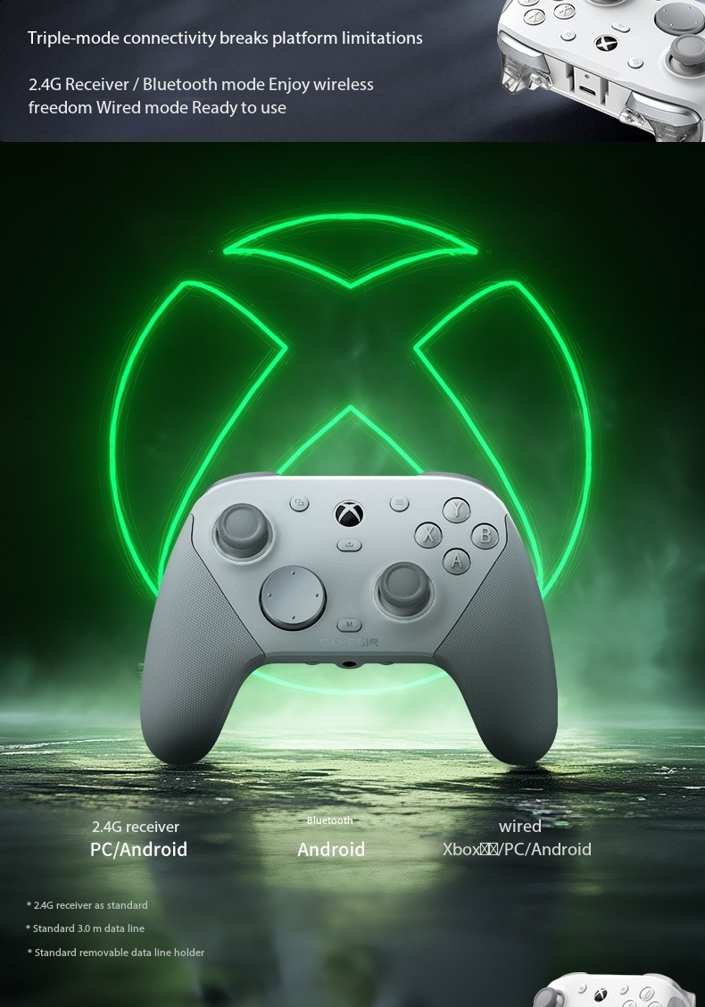 GameSir G7 Pro Bluetooth Wireless Tri-Mode Game Controller for Xbox ...