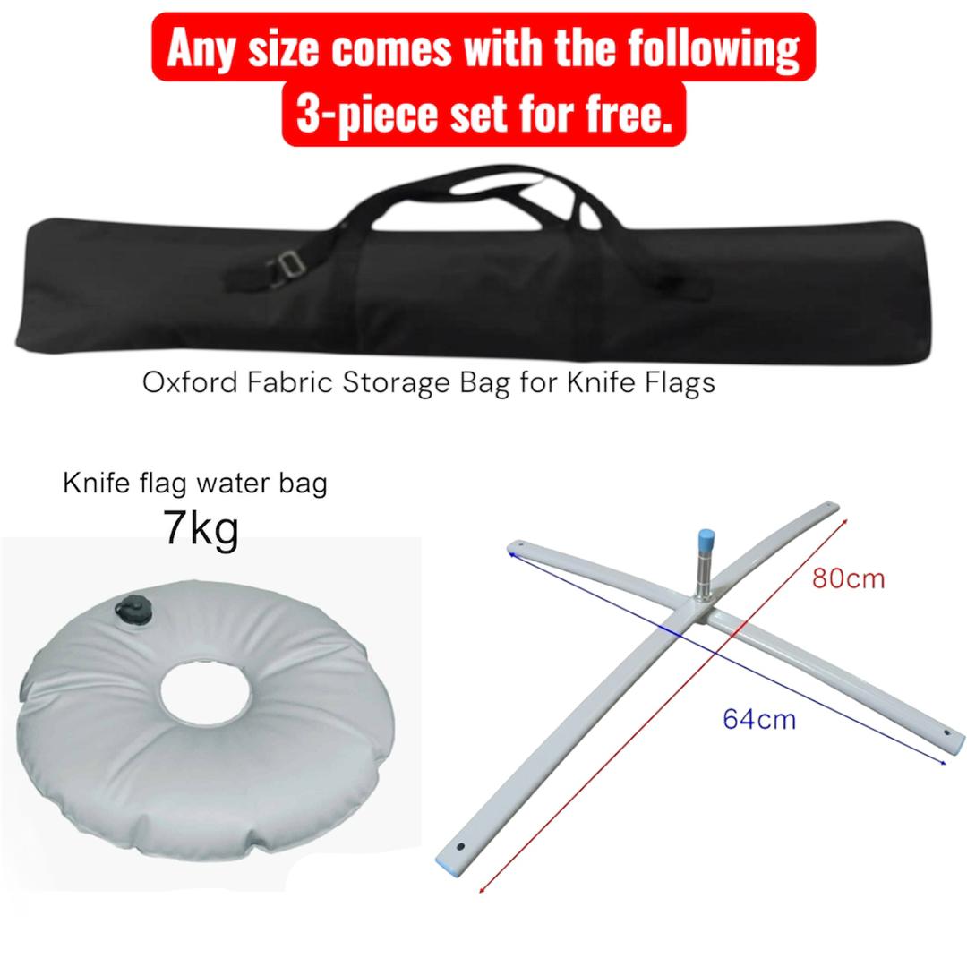 Beach Flag Printing Full Set with Stand | Bendera Pantai Knife / Tear ...