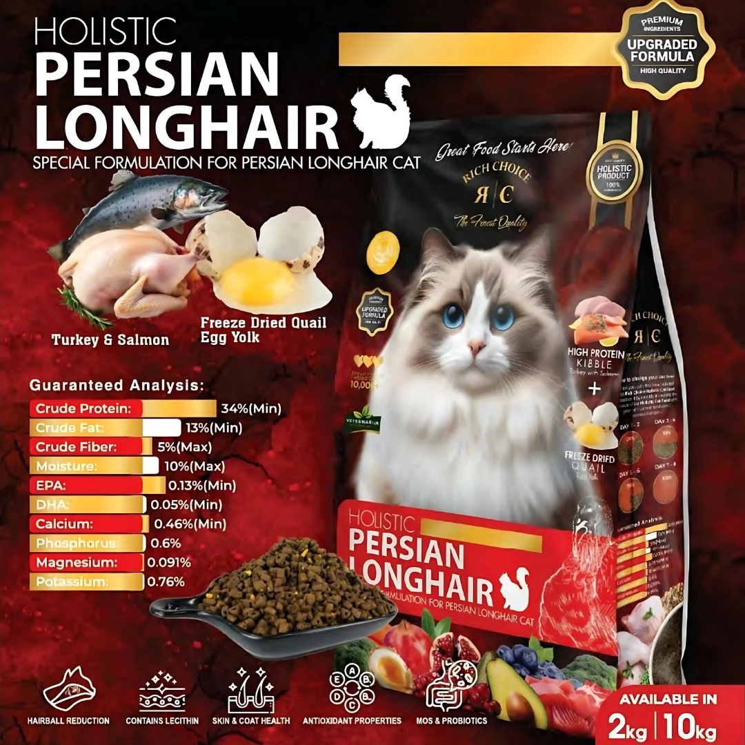 Rich Choice Holistic Cat Food 10kg Premium Cat Food Salmon Chicken ...
