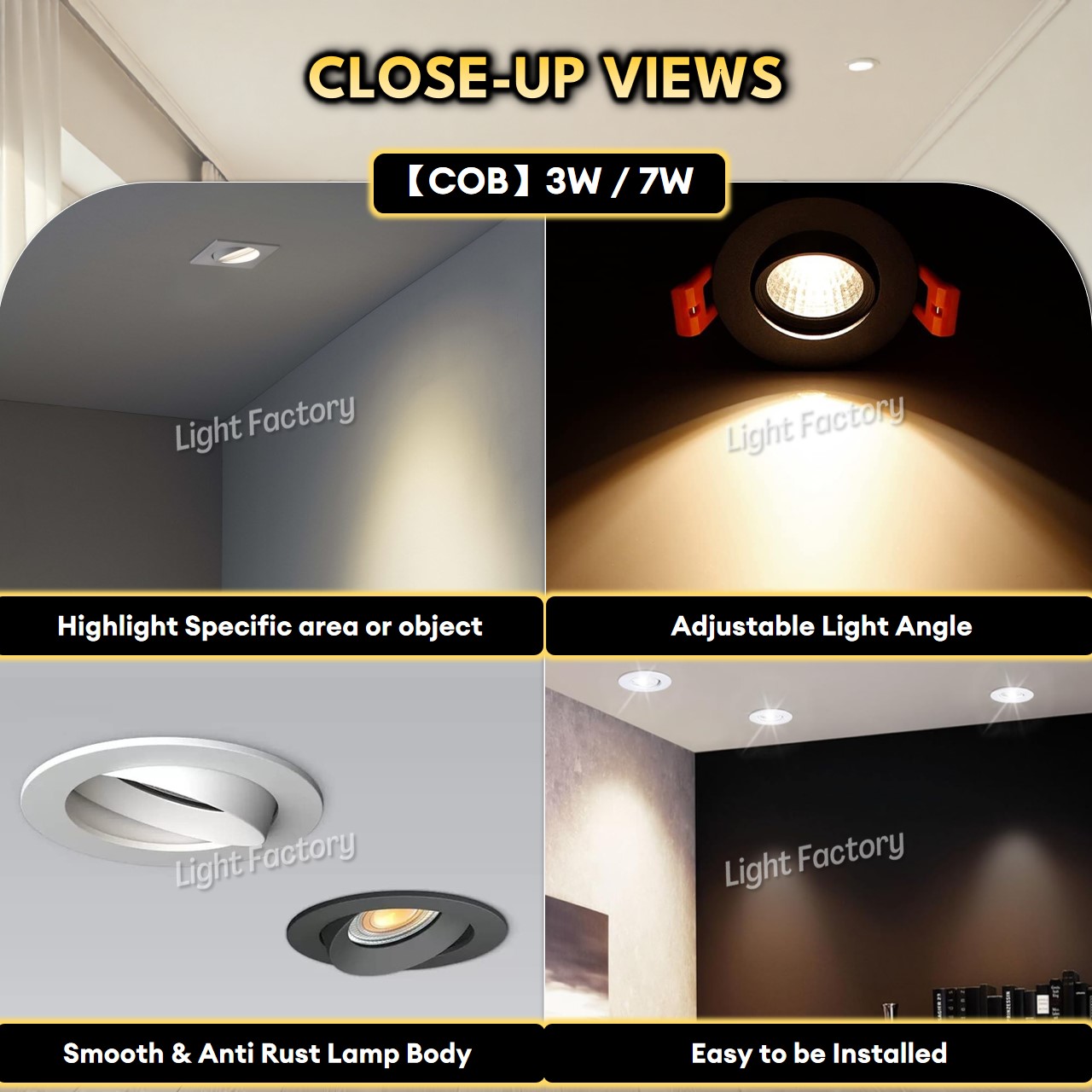 🔥HOT🔥LED Recessed Eyeball 3W | 7W LED Spotlight Recessed Light Recessed ...