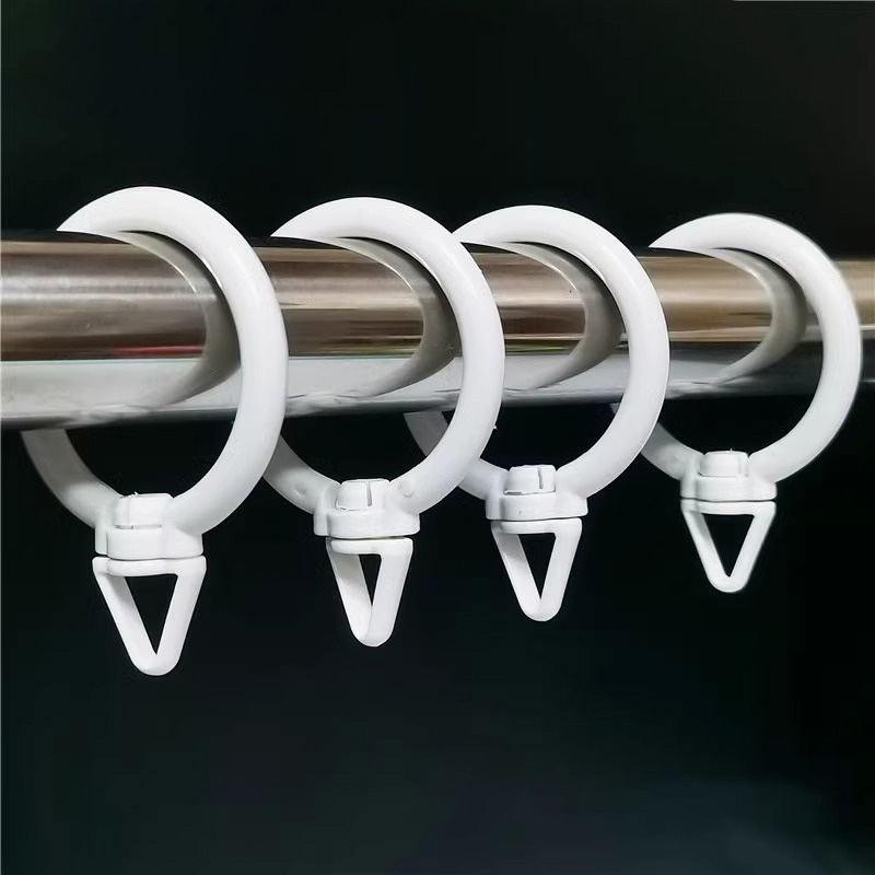 10Pcs/Set Curtain Rod Ring Eyelet Ring Hanging Eyelet Loops Universal ...