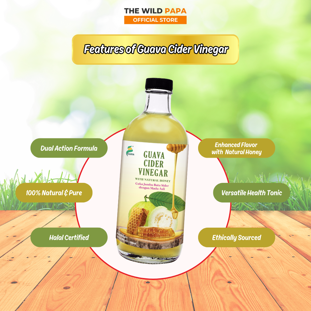 Surya Guava Cider Vinegar With Natural Honey 450ml (Detox,Weight Loss ...