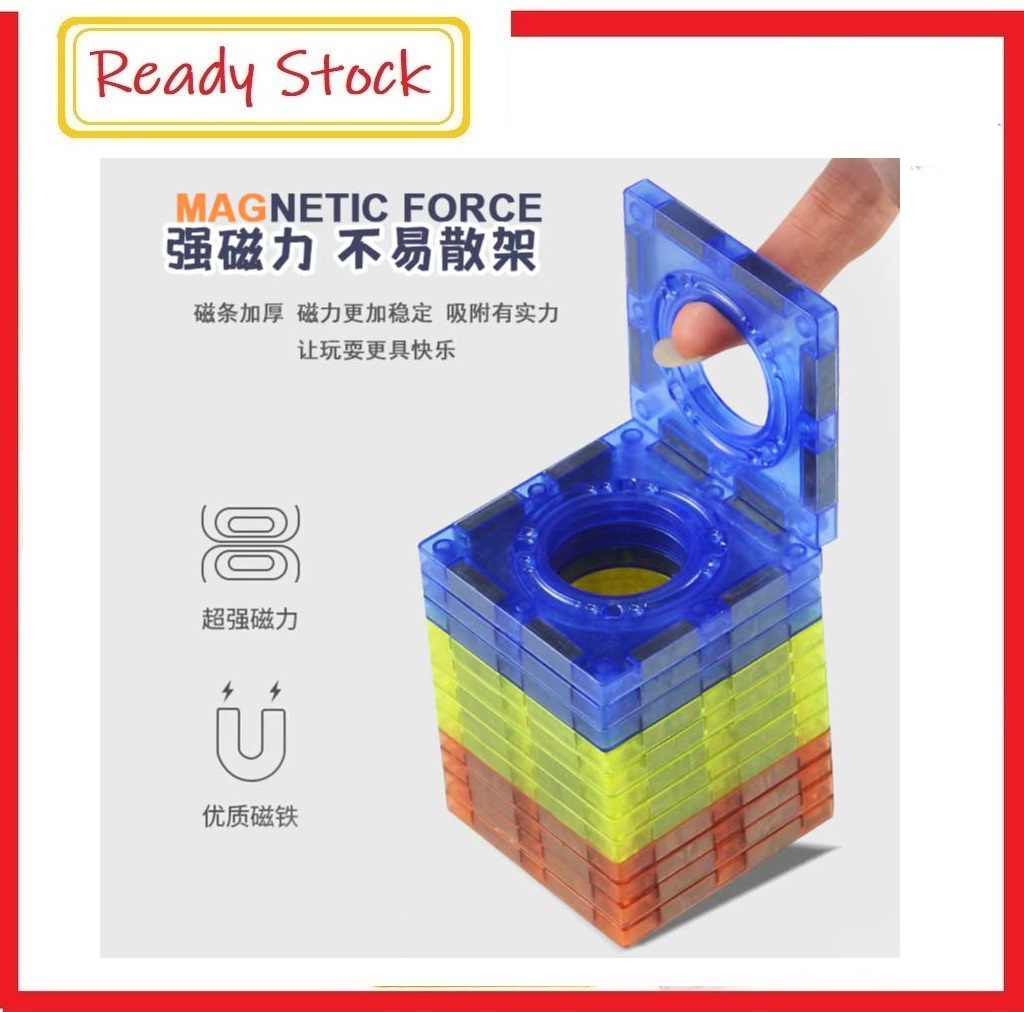 Magnet Building Blocks Toy Set for Kids Marble Run Tiles Magnetic ...