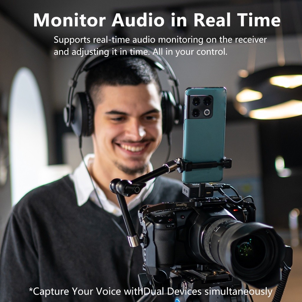 BOYA BOYAMIC All-in-One Wireless Mic with On-Board REC Support 3-Device ...