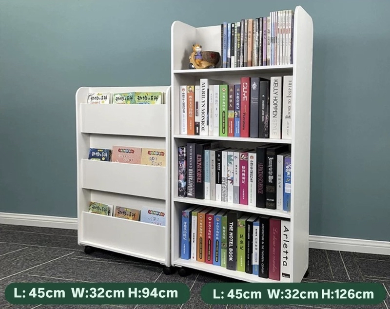 DIY Rak Buku IKEA Style Book Shelf With Wheel Book Shelf Kid Bookshelf ...