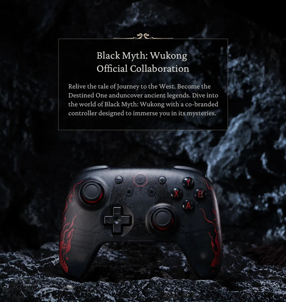 8BitDo Ultimate 2C Black Myth Wukong Gaming Controller Wired Gamepad ...