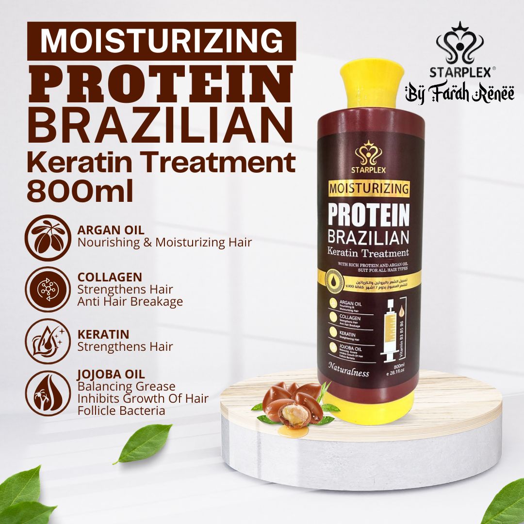 Starplex Shampoo Brazilian Keratin Hair Protein Treatment Rambut Lurus ...