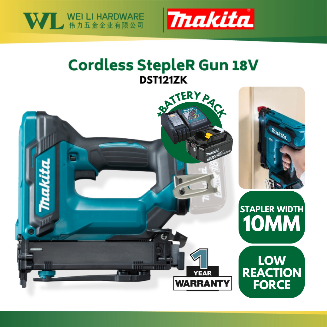 MAKITA Original DST121ZK Cordless Stapler Gun 18V Heavy Duty(1Year