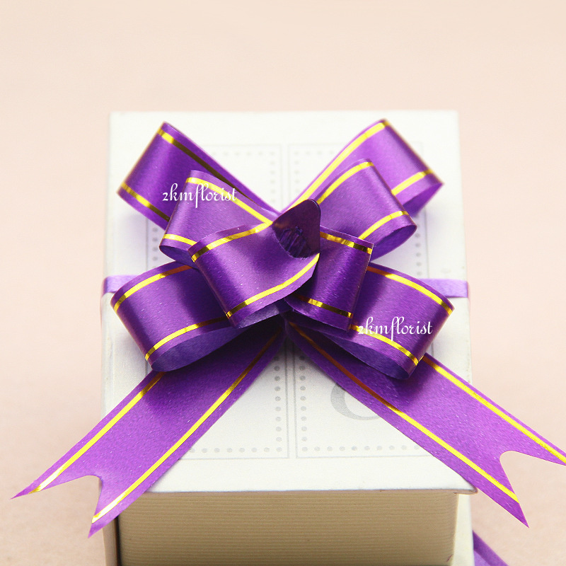 (10PCS) 33CMx1.65CM PULL Ribbon Reben Riben Gift Satin Organza Flower ...