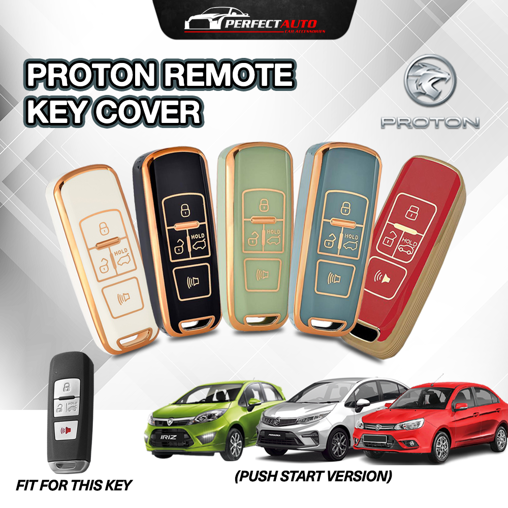 (New) PROTON Key Cover Chrome Reflection TPU Car Key Cover X50 X70 ...