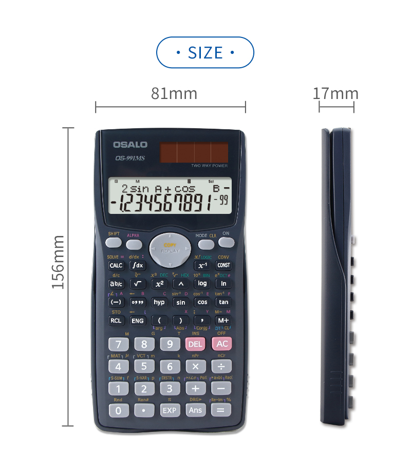 OSALO OS-991MS Scientific Calculator fx 991ms fx 991esplus 570ms