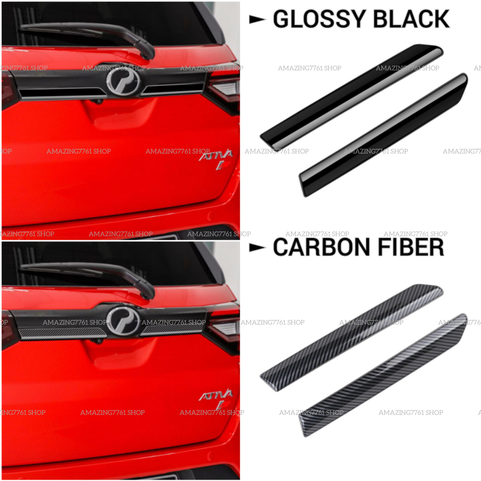 AMAZING PERODUA ATIVA CAR REAR TAIL GATE TRIM GARNISH REAR TRUNK ...
