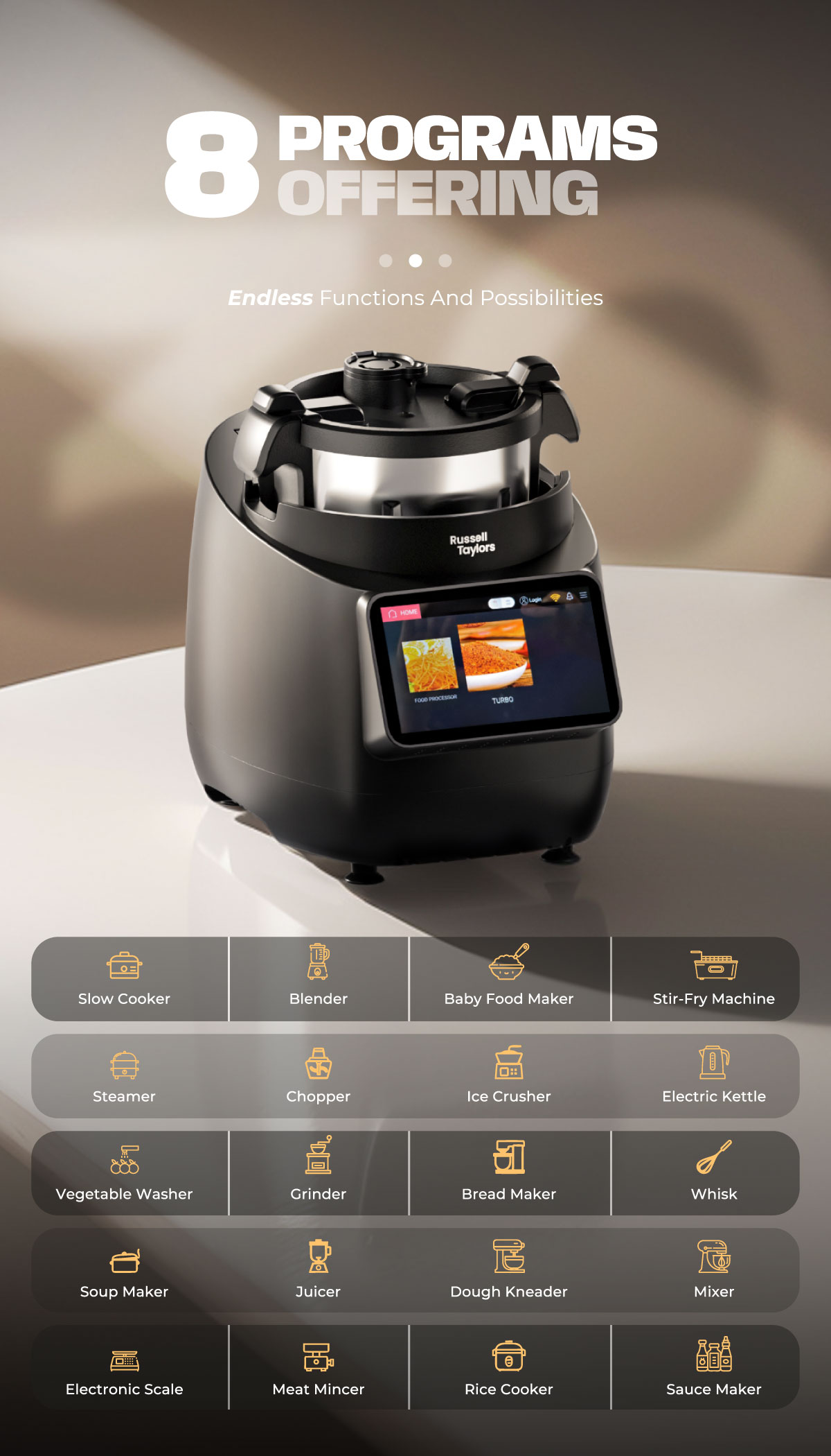 Russell Taylors iMix Pro Smart Cooker Periuk Pintar with Air Fryer ...