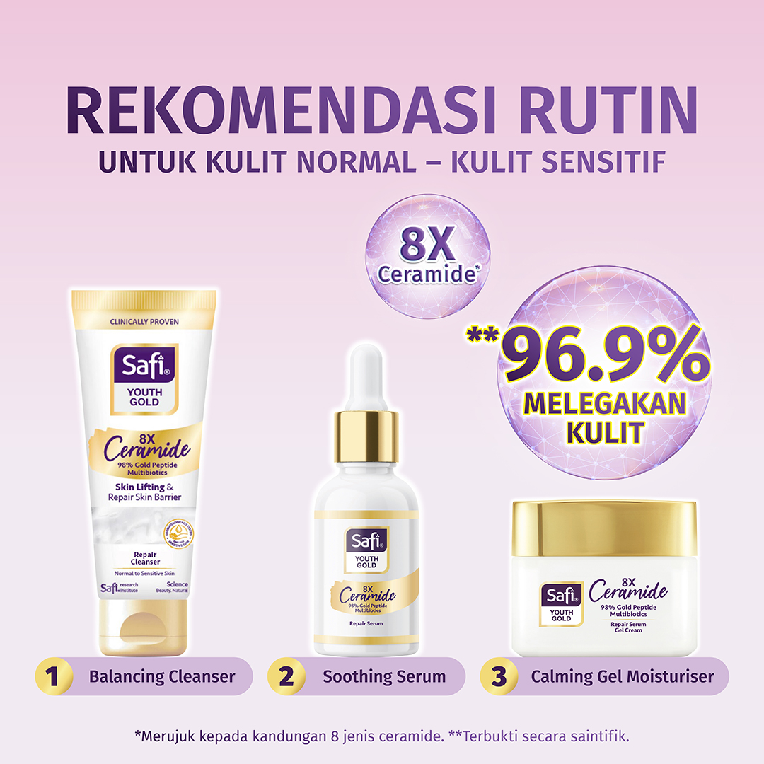 SAFI Youth Gold 8X Ceramide Repair Serum Gel Cream 45g | Moisturiser ...