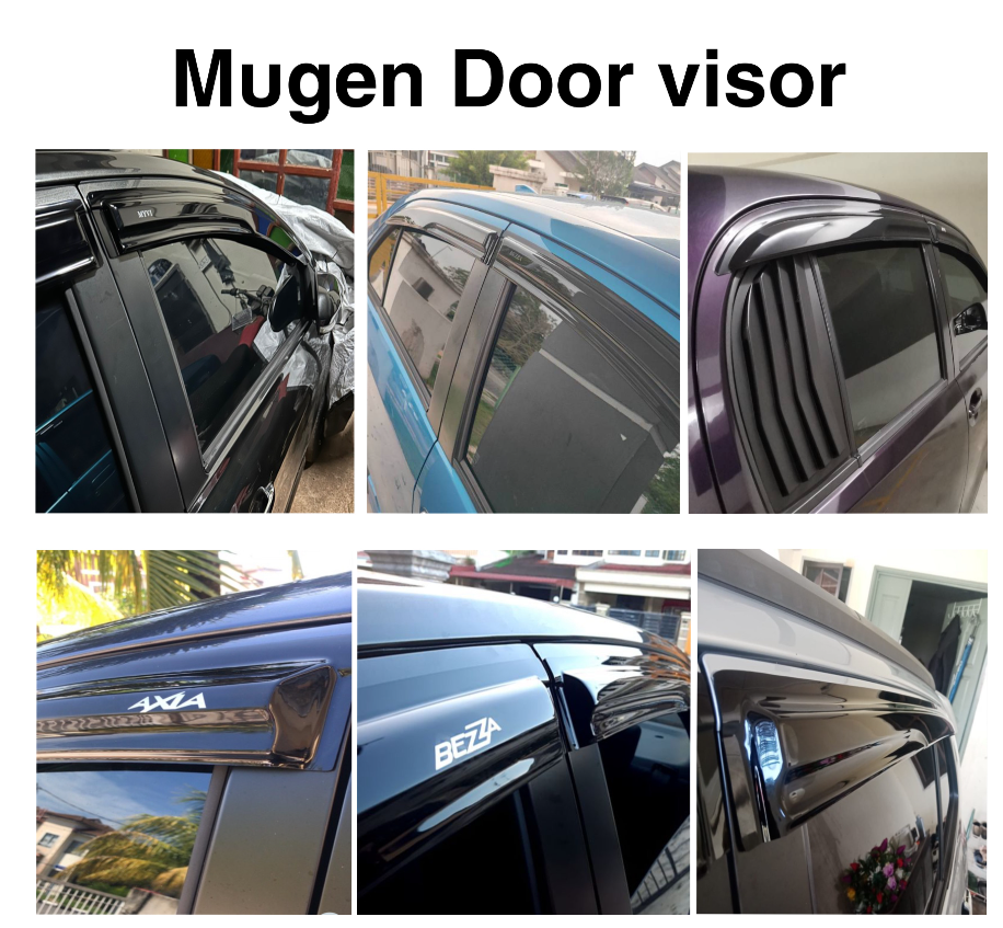 Perodua Axia ( 2014-2022 ) Door Visor Mugen Style Acrylic Wind ...