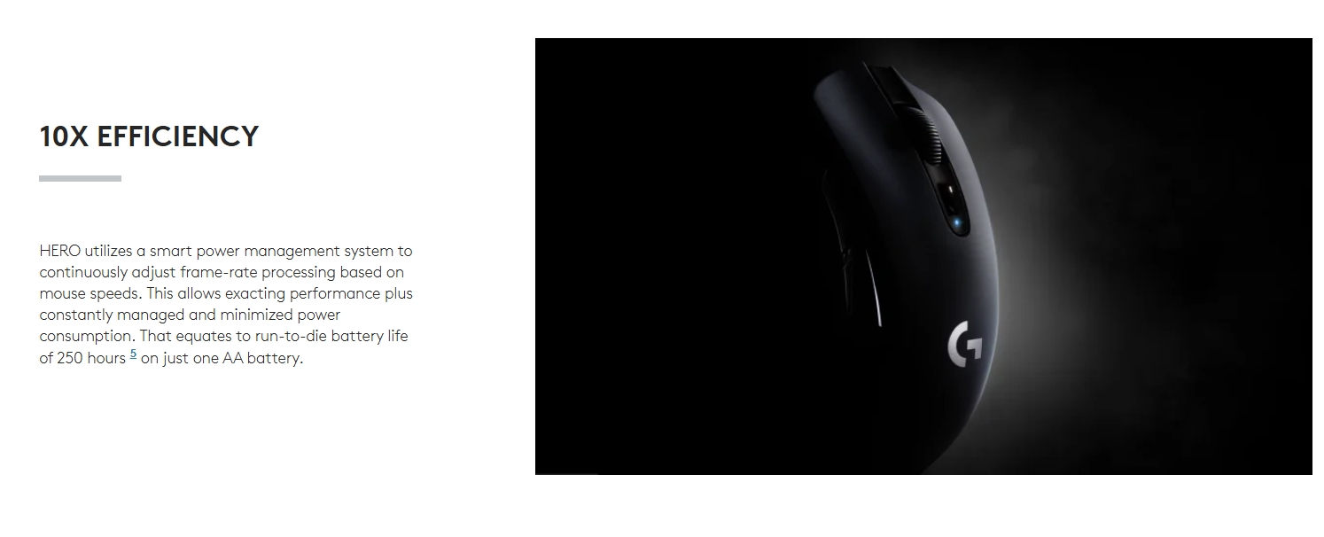 LOGITECH G304 WIRELESS GAMING MOUSE HERO SENSOR / 12000 DPI ...