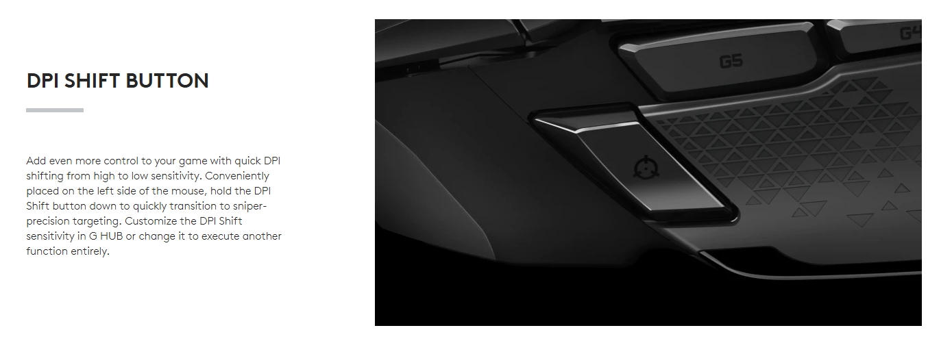 LOGITECH G502 HERO WIRED GAMING MOUSE WITH HERO 25K SENSOR / 25600 DPI ...