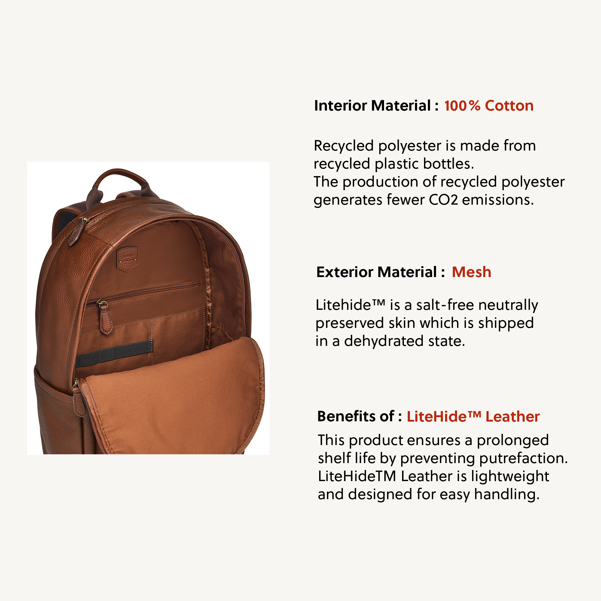 Fossil Men's Buckner Backpack ( MBG9631210 ) - Brown Leather | Shopee ...