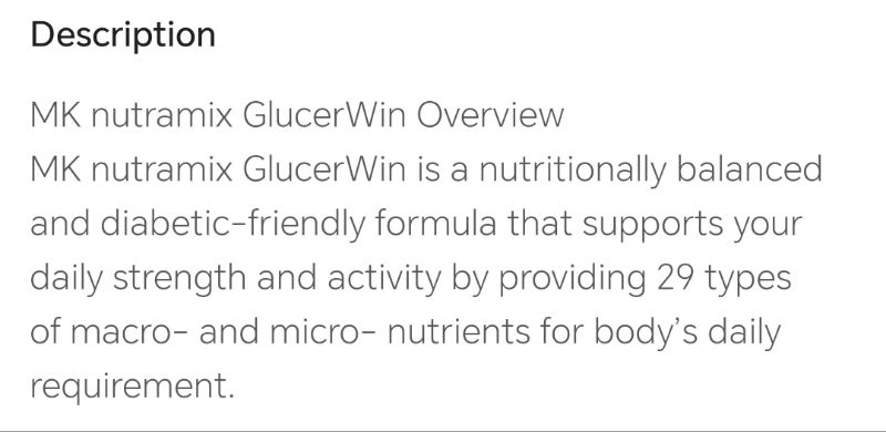 Mk Nutramix Glucerwin 850g | Shopee Malaysia