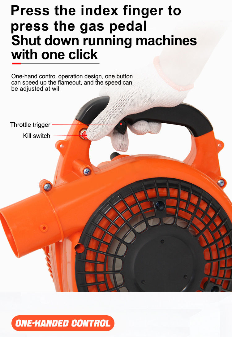 EB260 Petrol Hand Air Blower 26CC Powerful Clearing 2-Stroke Gas Leaf ...