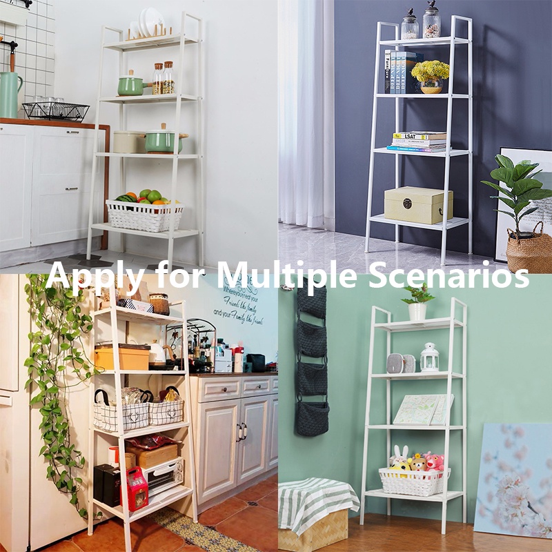 4 Tier Multipurpose Storage Shelf Shelves Rack Rak Besi Rak Buku Murah ...