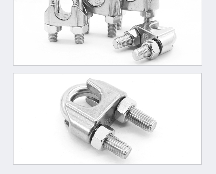 (M2-M16) Wire Rope Clip Stainless Steel 304 Cable Clip M2 / M3 / M4 ...