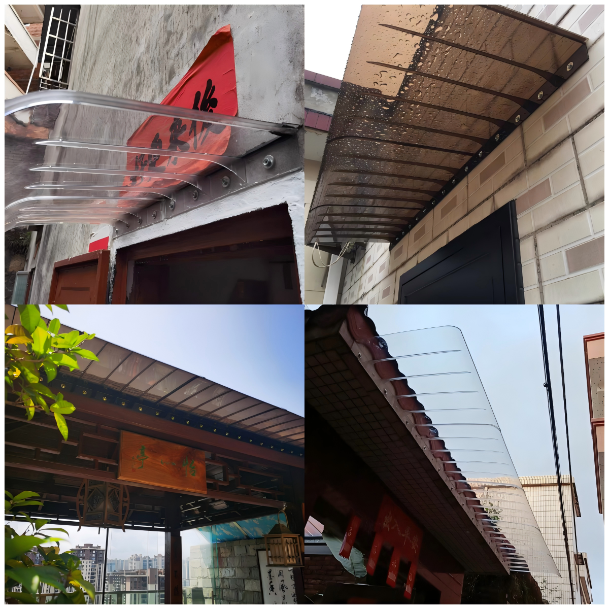 Durable New Upgrade Awning Invisible Canopy Eaves Balcony Patio Cover ...