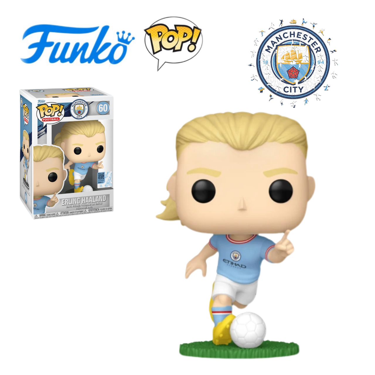 Manchester City Erling Haaland Football Figure 6.5cm