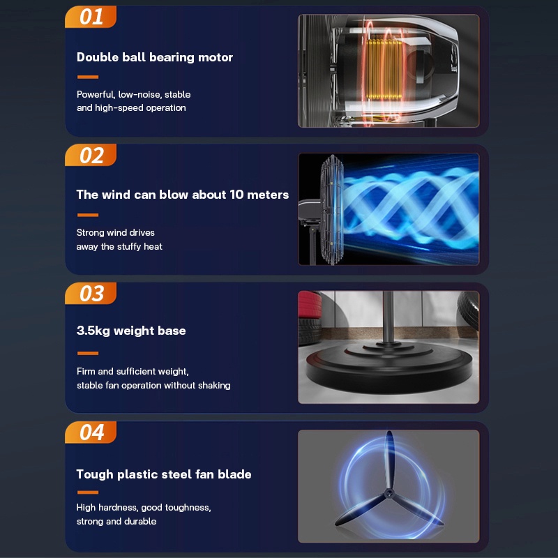 1 Year Warranty Industrial fan Wall fan 20/26/30 inch high power pure ...