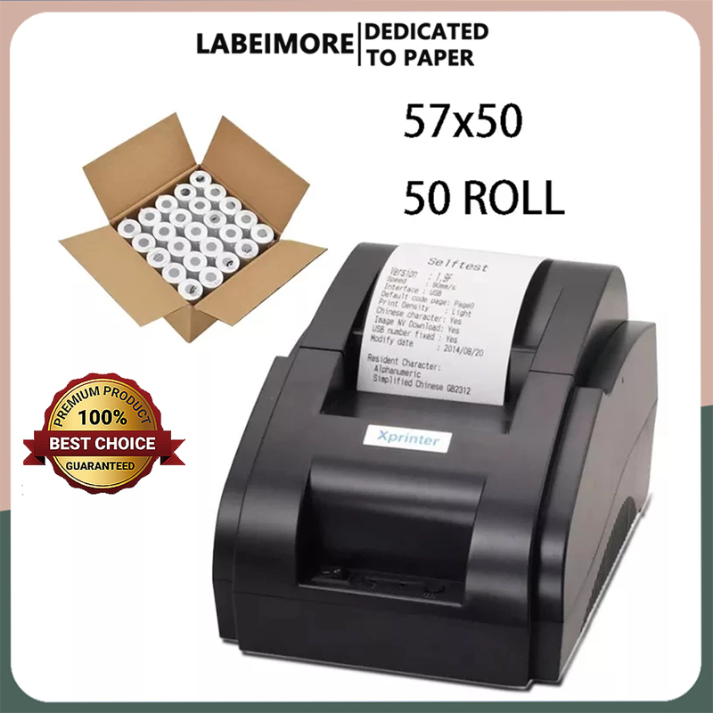 Thermal Paper Roll 57mm x 40mm 58mm x 40mm (10 Rolls/20Rolls) Card ...