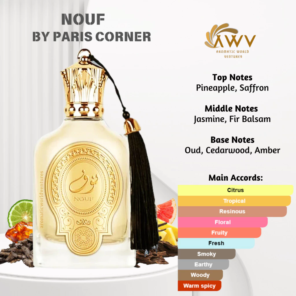 💯% Original, Nouf Eau De Parfum by Paris Corner Fruity Pineapple ...