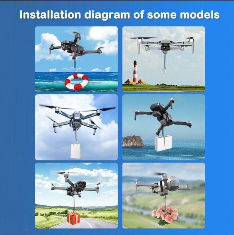 Drone Airdrop Dropper Easy To Operate 2.4G Remote Control One-click ...