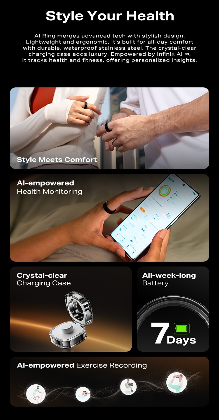 [NEW] Infinix AI Ring | AI-Empowered Health Monitoring | All-Week Long ...