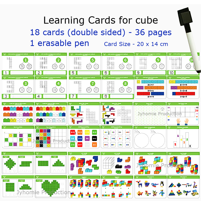 Block Toys for Kid Cube 100 pieces Block Number Block Math Number Block ...