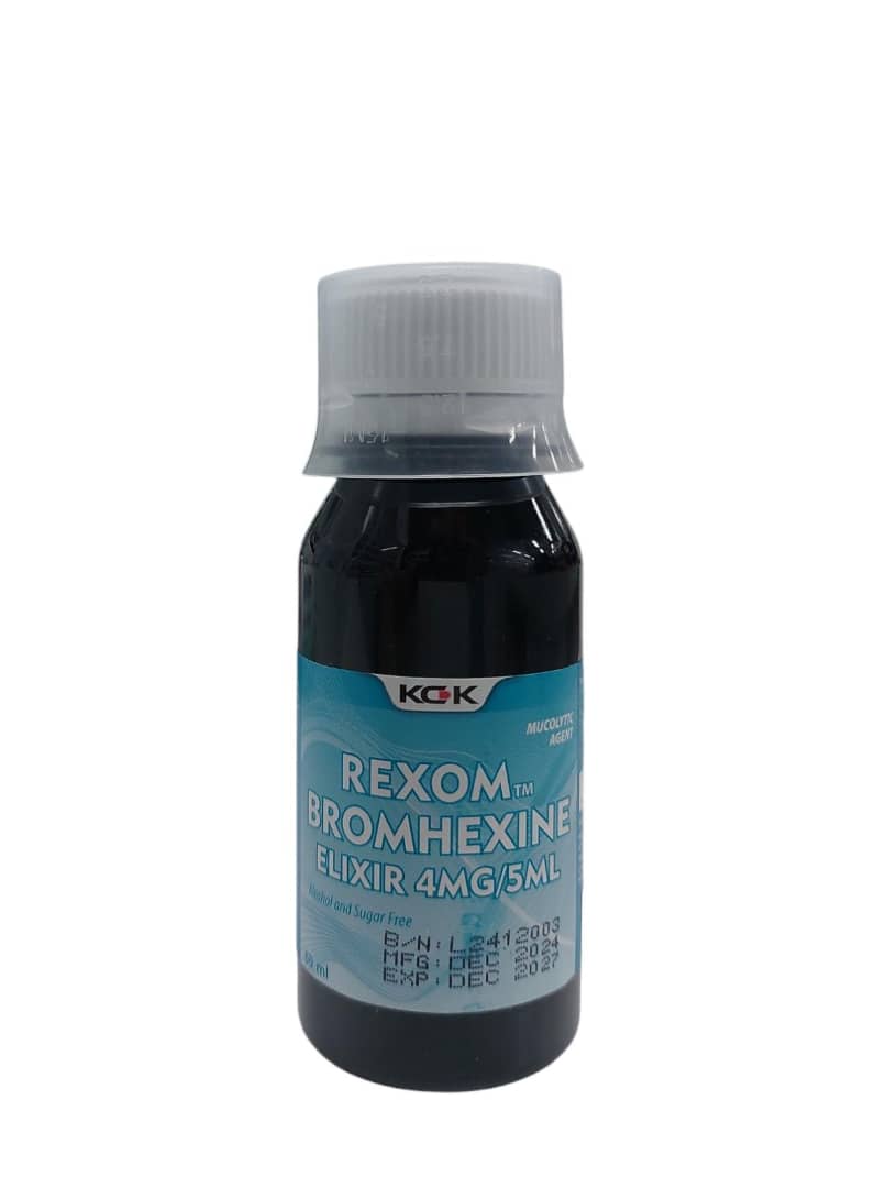 REXOM Bromhexine Elixir 4mg 60ml(CAIR KAHAK/BATUK) | Shopee Malaysia