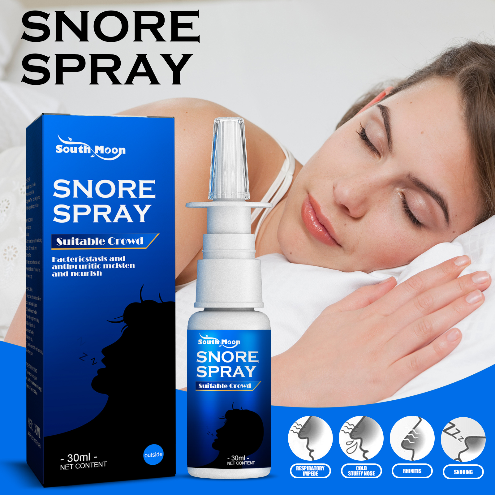 Anti Snoring Spray 𝐒𝐭𝐨𝐩 𝐒𝐧𝐨𝐫𝐢𝐧𝐠 Fast Sinus Spray Improve Breathing ...