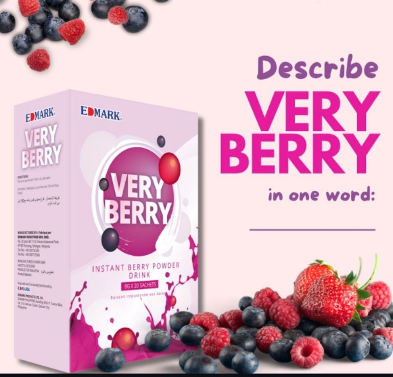 VERY BERRY ( 1 box = 20 sachets | Shopee Malaysia