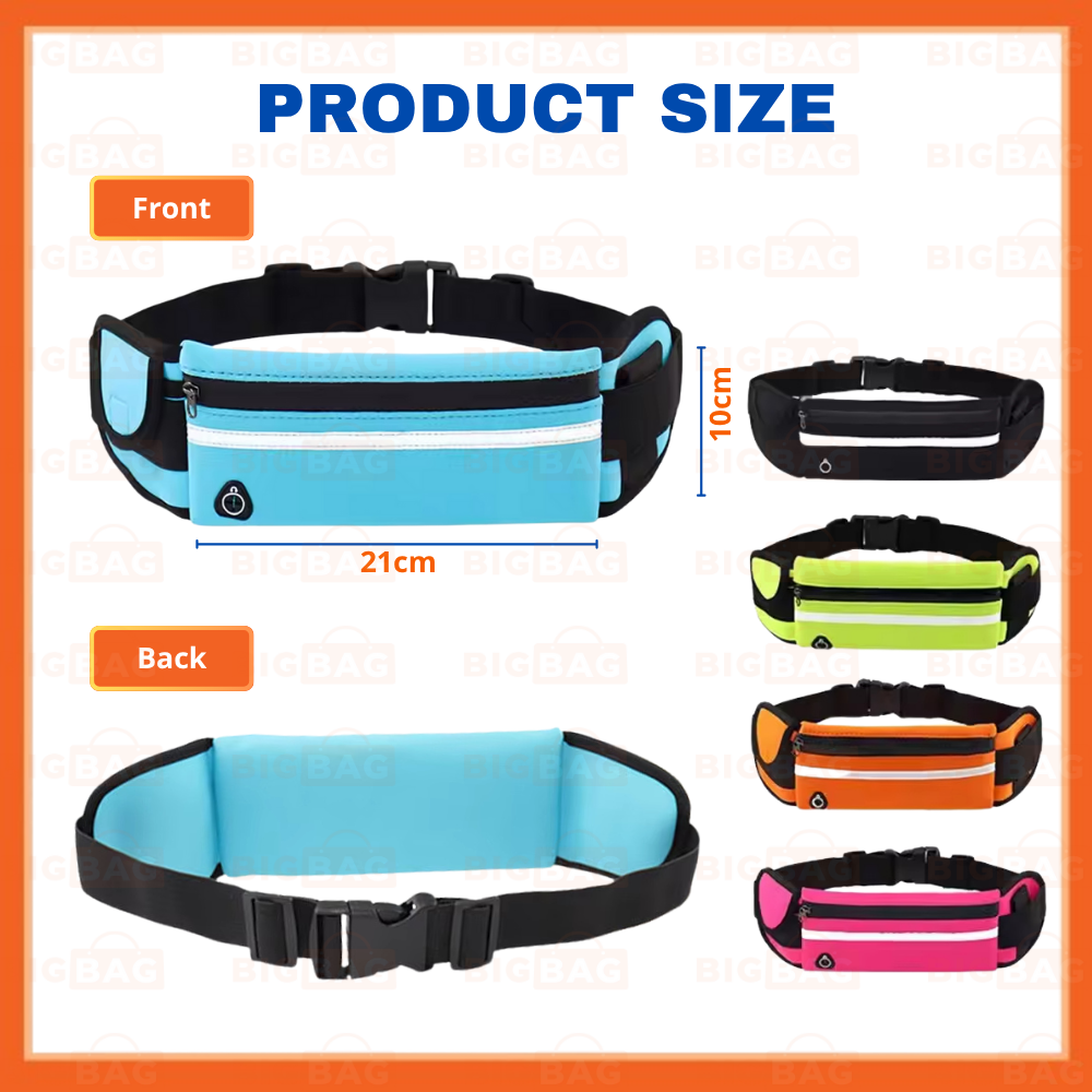 Running Waist Bag Running Bag Waterproof Beg Pinggang Running Pouch Beg ...