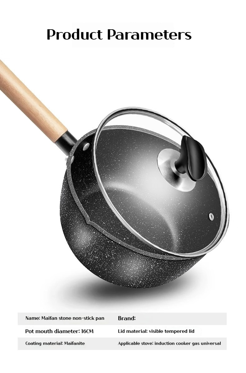 MYStock24H】18-20cm Non-Stick Sauce Pan | Maifan Stone Coating | 5-Layer ...