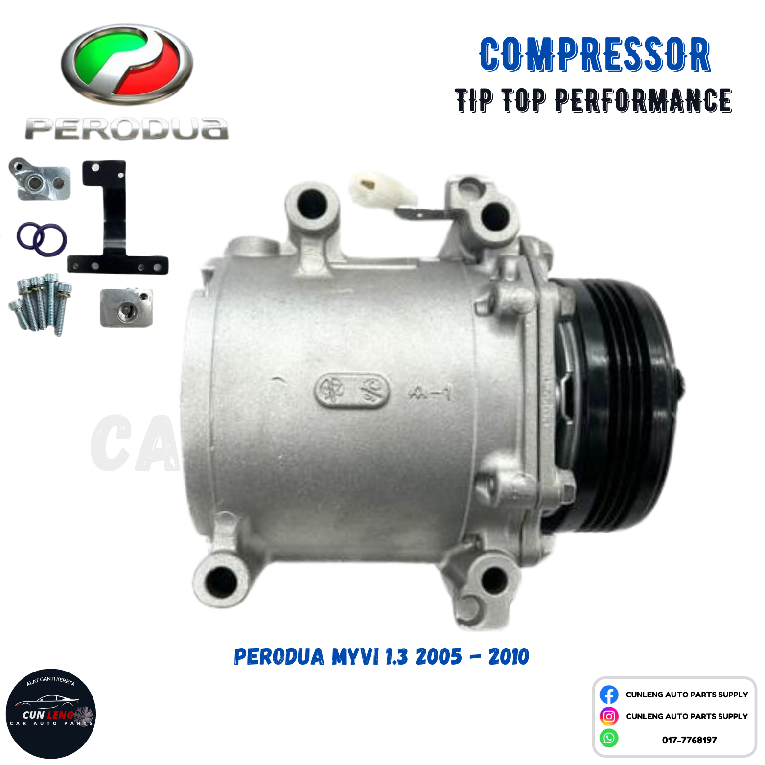 📣3 Month Warranty📣 Perodua Myvi 1.3 2005 - 2010 • Aircond Compressor ...