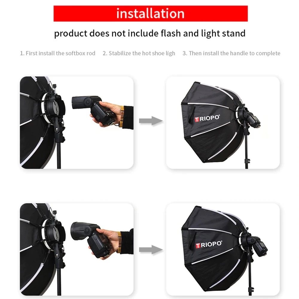 Produktbild von Ring Softbox SpeedLite Softbox Blitzlichtstänr 4... – Viceal