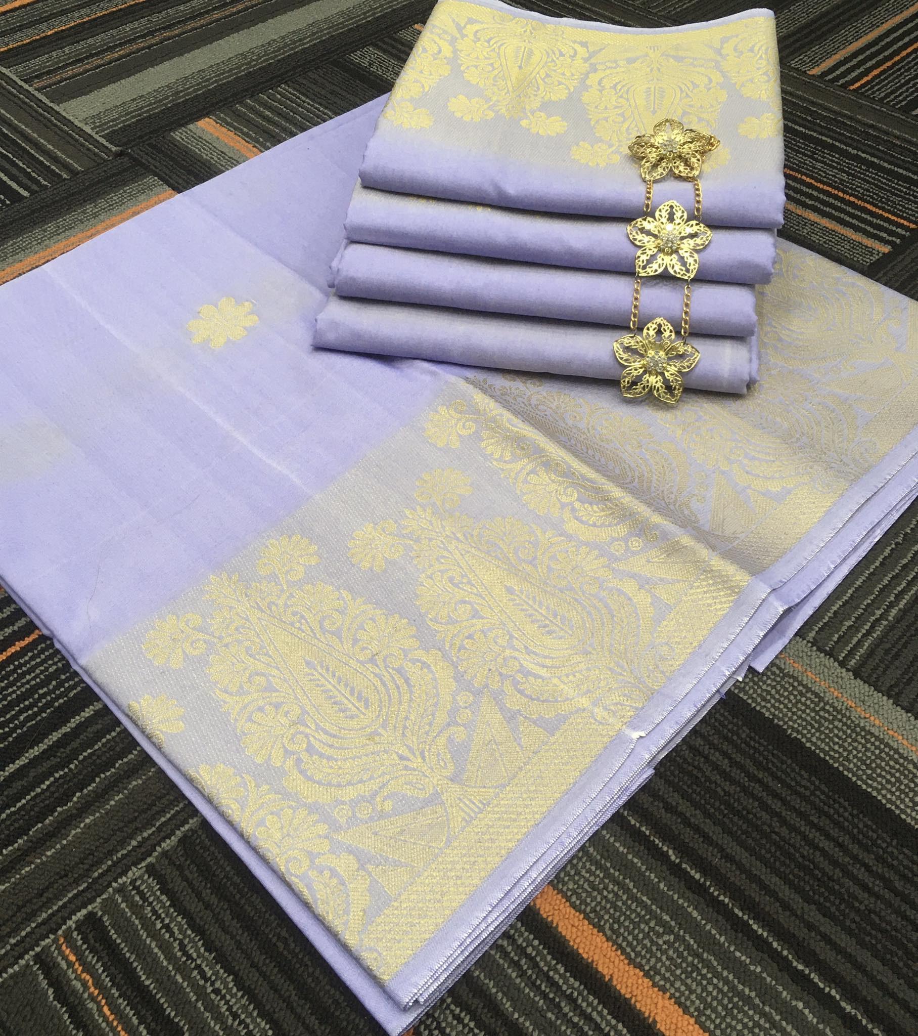 * #S9A01 * SONGKET BUNGA TABUR GOLD 9