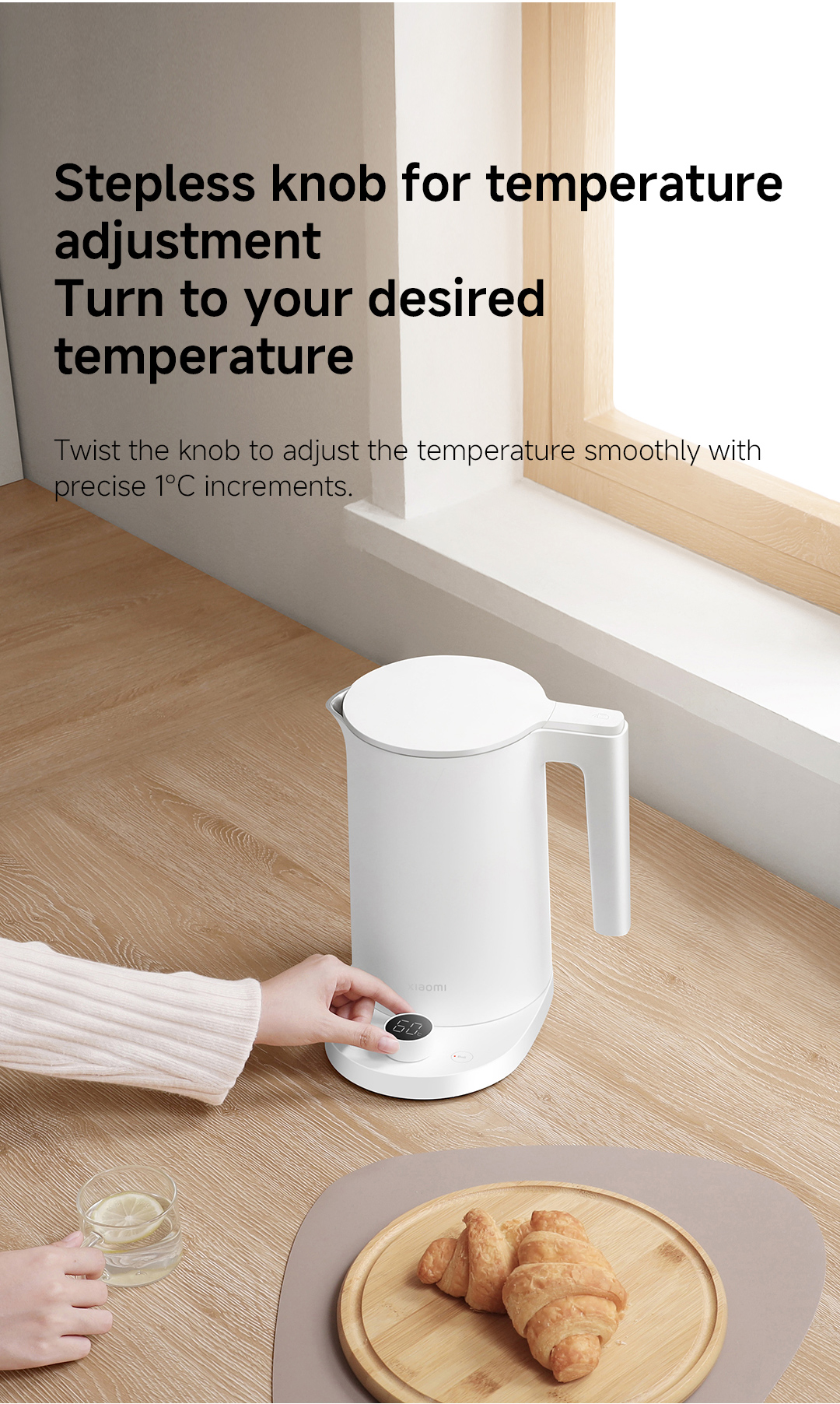 Xiaomi Smart Kettle 2 Pro | Large 1.7L Capacity | Rapid 1800W Heating ...